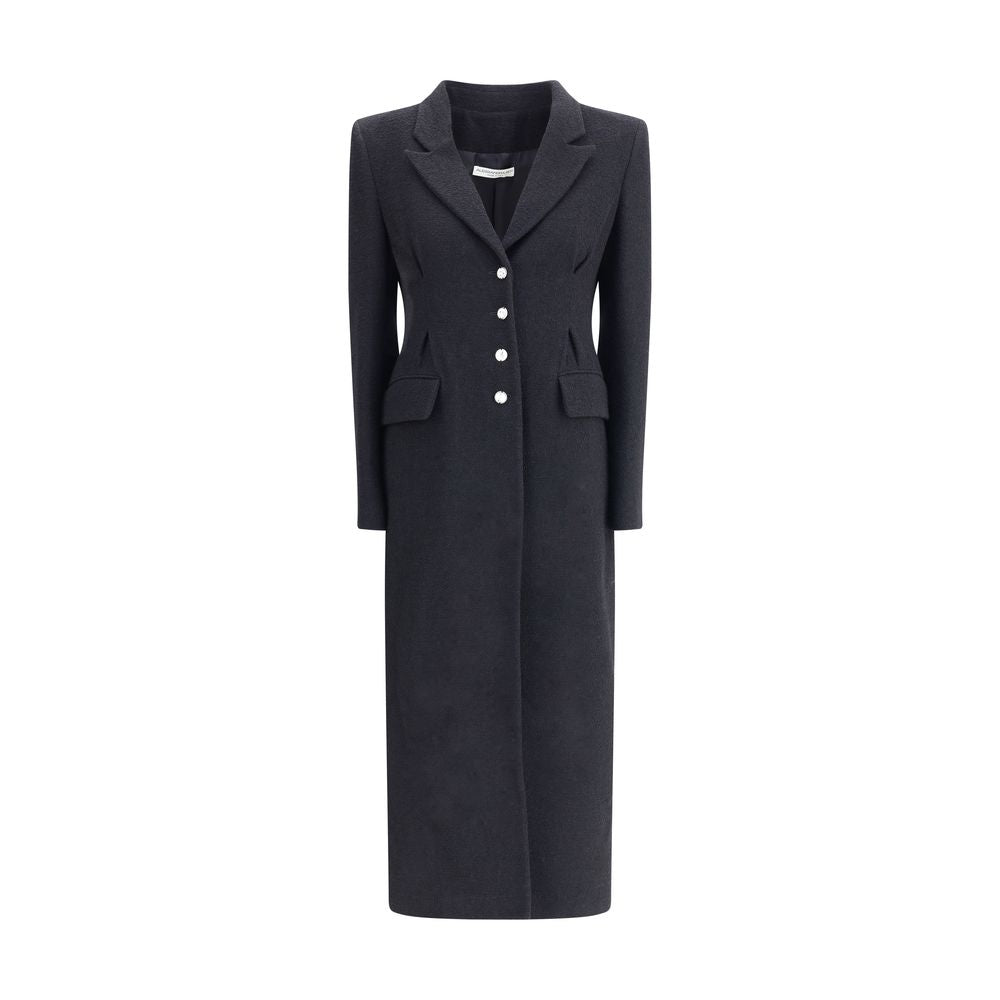 Alessandra Rich Langer Tweed-Mantel